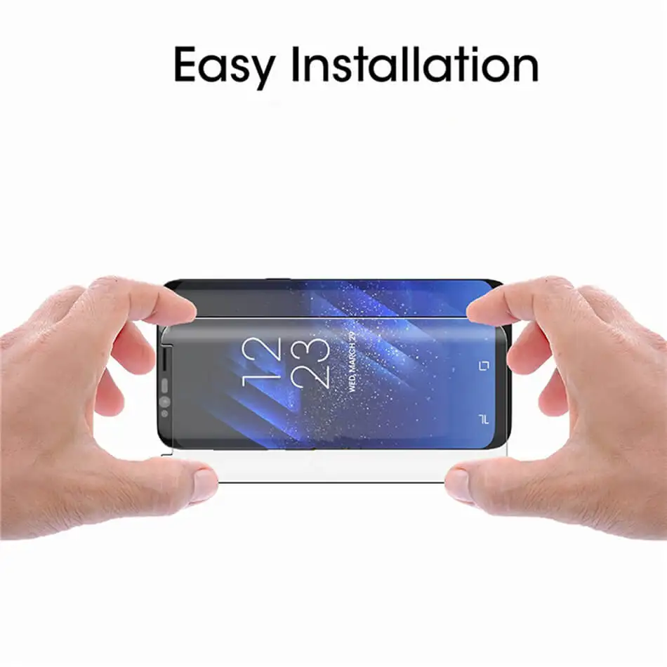6D изогнутый чехол из закаленного стекла для samsung Galaxy S8, защитная пленка S9 S8 Plus, защита экрана, не полное покрытие