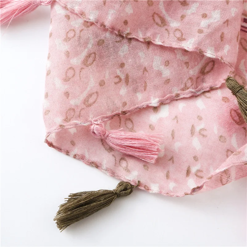 Marte&ampJoven Bohemian Mini Floral Pink Thin Women Scarf Classic Paisley Pattern Spring Autumn Pashmina Shawl Female Bandana | Аксессуары