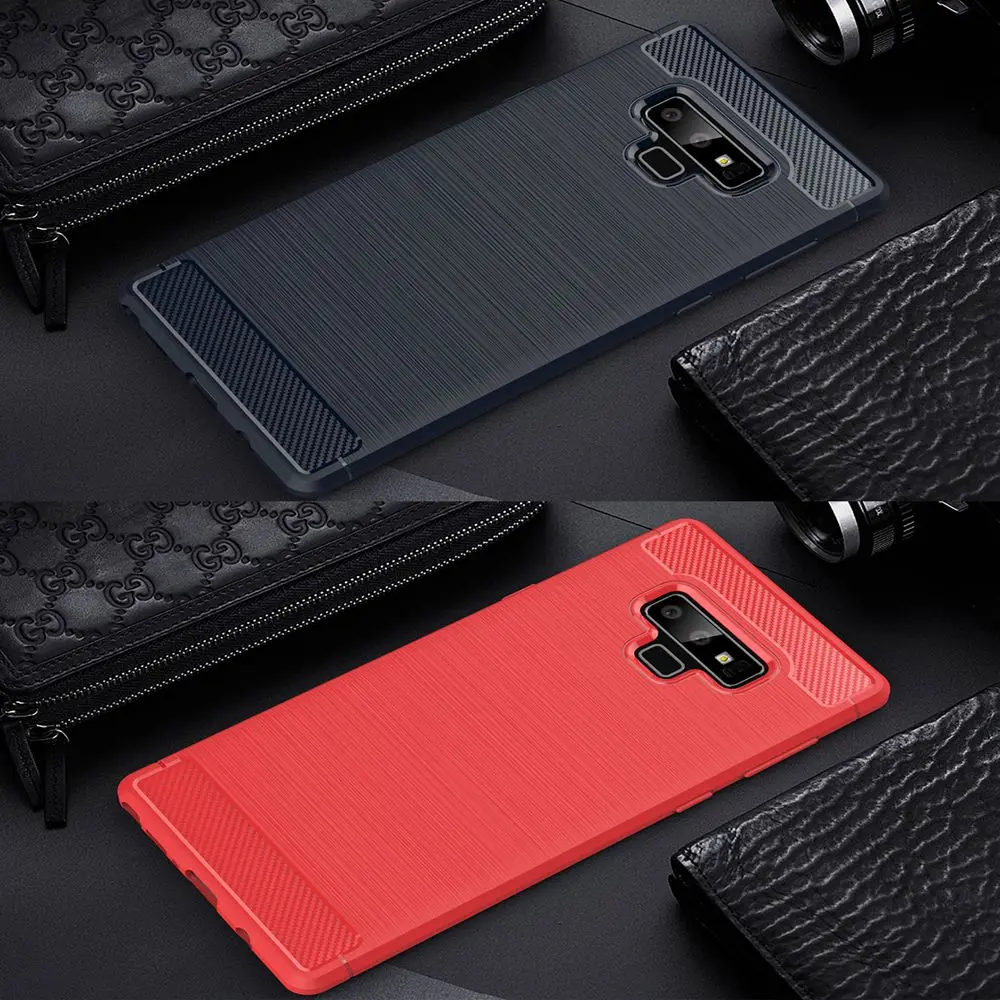 Для samsung Galaxy Note 9 чехол из углеродного волокна Мягкий для S8 S9 Plus 8 S8Plus S9Plus крышка |