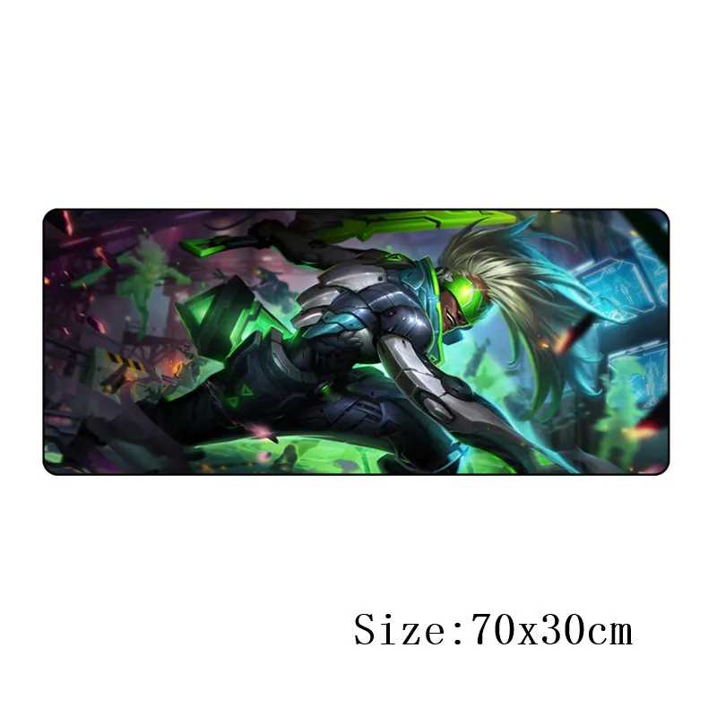700*300 коврик для мыши большие игровые коврики для проекта League of legends zed yasuo yi ashe Lucian для League of legend горячая распродажа - Цвет: Розовый
