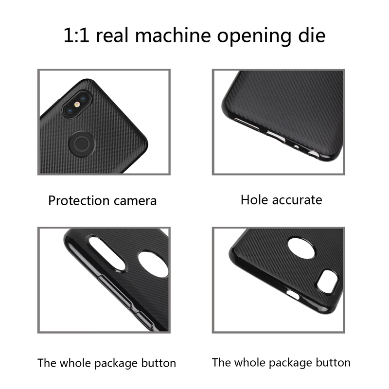 Противоударный чехол mi A2 для Xiaomi из мягкого углеродного волокна Fundas A1 5X 6X Xio