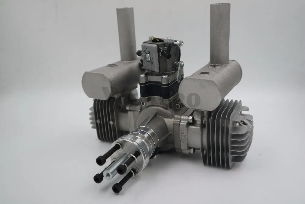 RCGF 70cc двухцилиндровый бензиновый/бензиновый двигатель для RC самолета