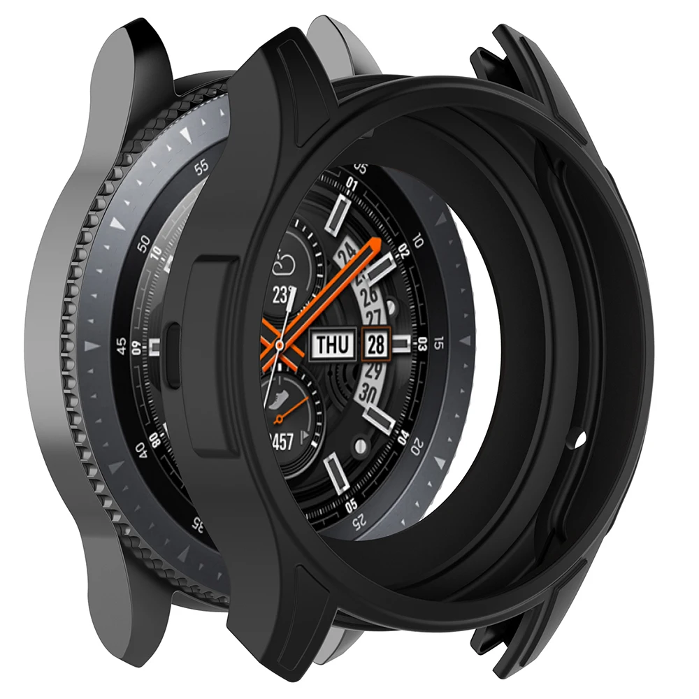 Силиконовый защитный чехол для шестерни S3 Frontier & Samsung Galaxy Watch 46mm часы productor края