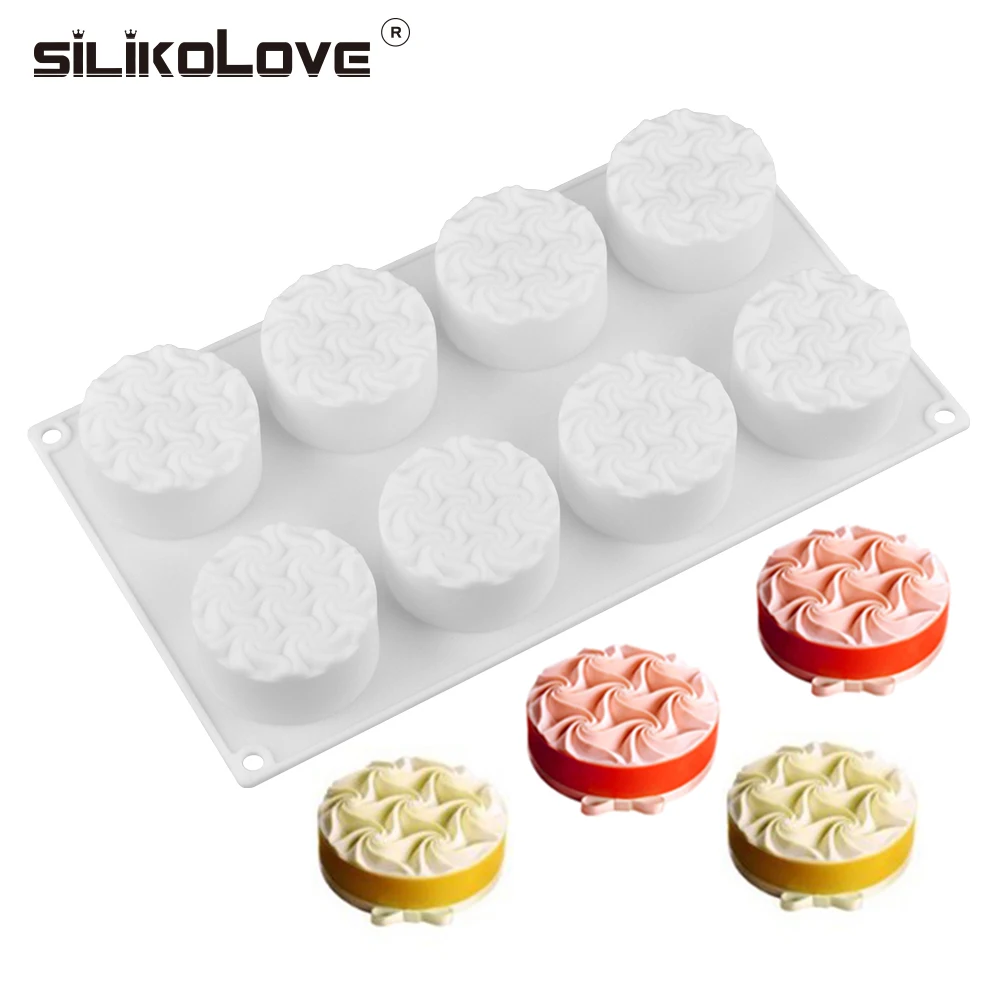 Силиконовые формы для выпечки муссов с цветами silicolove форма украшения торта 8