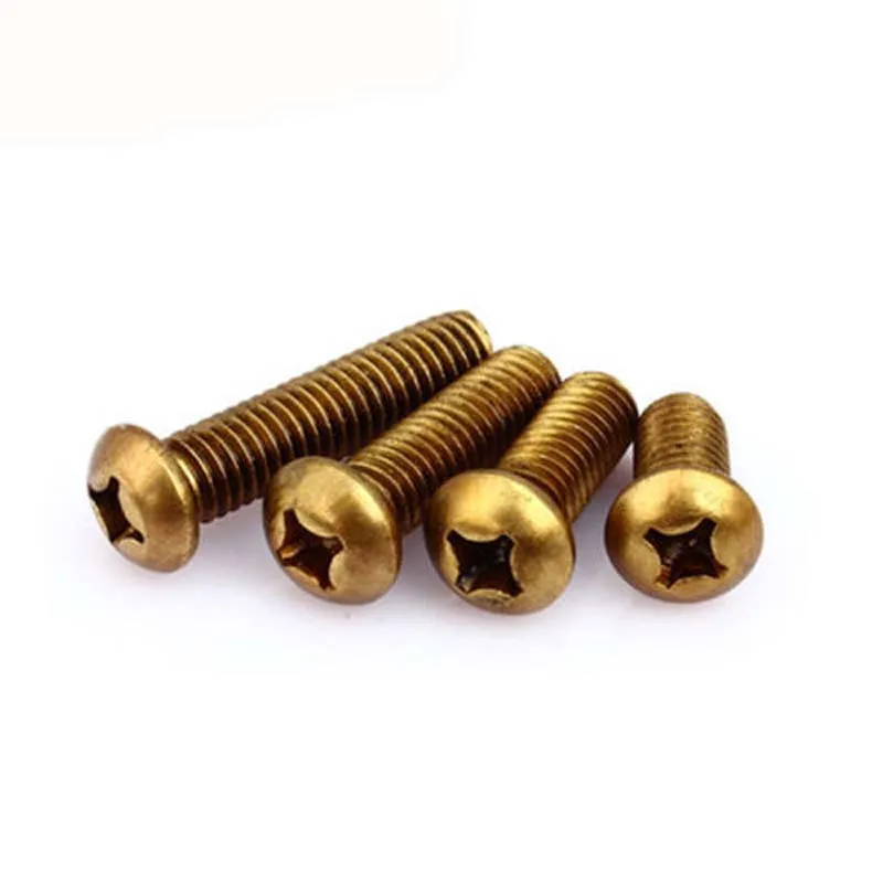 Винты Phillips M4 M5 болты с круглой головкой латунные винты головкой|round head bolt|head boltpan