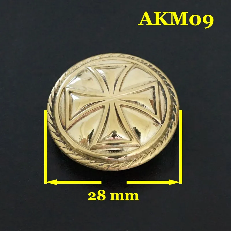 11 мм 28 металлическая пряжка из чистой латуни в форме цветка с пятью звездами