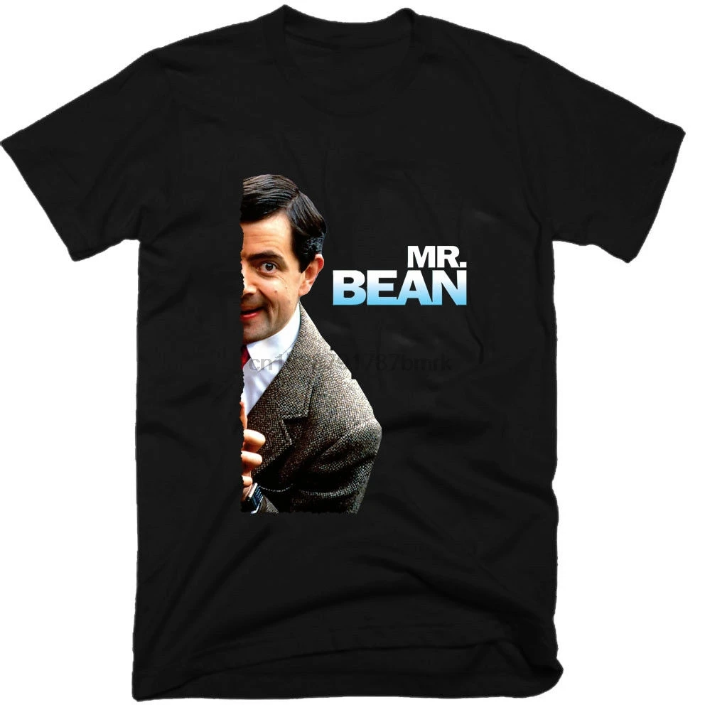 Мужские футболки Mr Bean уличная модная футболка Homme Humour черно белая мужская