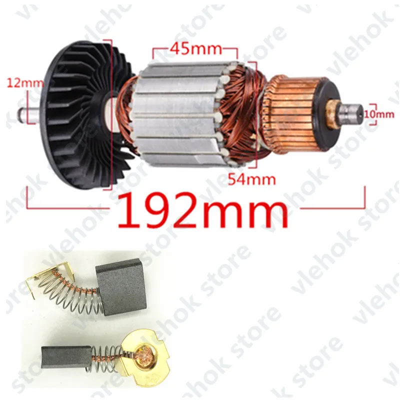 Rotor brush AC220-240V арматура ротора Замена для MAKITA 9067 9067S 9069 9069S 9069X 9067F 9069F 180 Якорный двигатель угловая шлифовальная машина Электроинструмент - Цвет: Rotor brush
