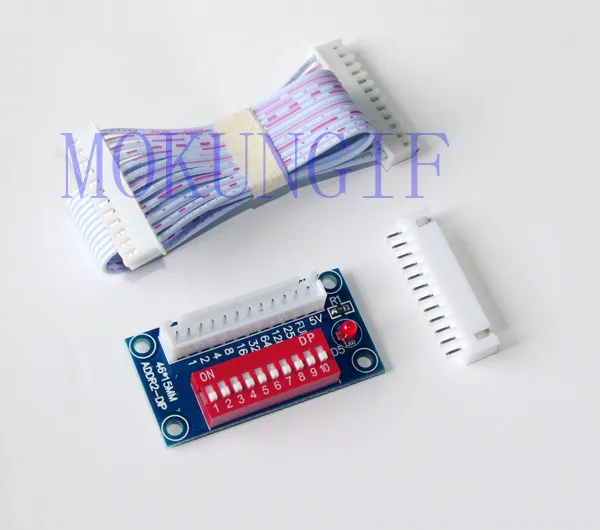 ADDR2 DIP Z DMX контроллер DMX512 DIP10 до 12P провод 12 контактов Длина провода 200 мм РЕЛЕ