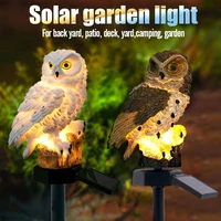 owl solar light solar led panel fake owl waterproof ip65 outdoor solar powered led path lawn yard garden lamps