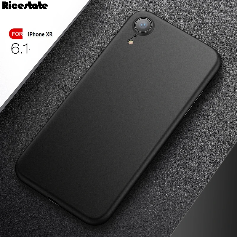 Solid black 0,3 мм ультра тонкий матовый чехол для телефона для iphone XR X R 6,1 дюймов резиновая задняя крышка для iphone X XR XS MAX 11 Pro Max чехол - Цвет: Solid black
