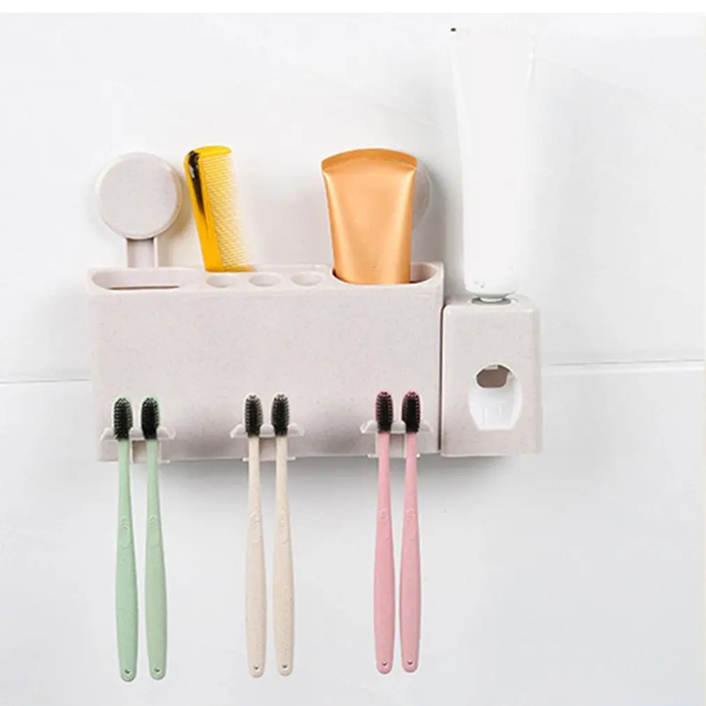 Мульти funticonal креативная присоска зубная щетка держатель Sucker Mouthwash Cup Set|Полки для