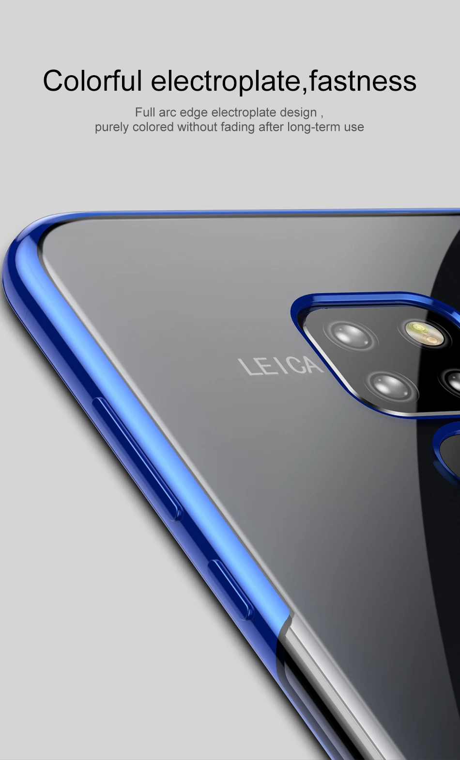 Роскошный чехол Baseus с покрытием для huawei mate 20 Pro Capinha, ультратонкая Прозрачная мягкая задняя крышка из ТПУ для huawei mate 20 Pro Coque
