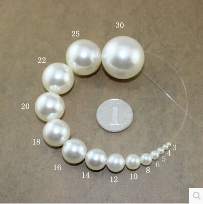 4 мм 300 шт. из пластика ABS имитация жемчуга бусины для изготовления ювелирных