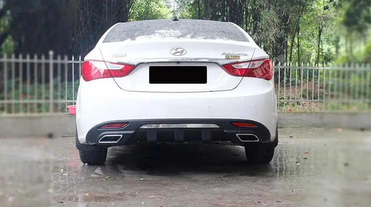 ПП кузова сзади диффузор бампер для Hyundai Sonata 8 2011 2014 один выхлопных Емкость 2.0|car