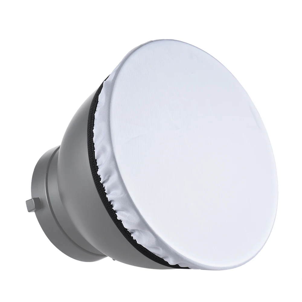 Светильник кий белый светорассеиватель для фотостудии 7 &quot180 мм|white diffuser|soft