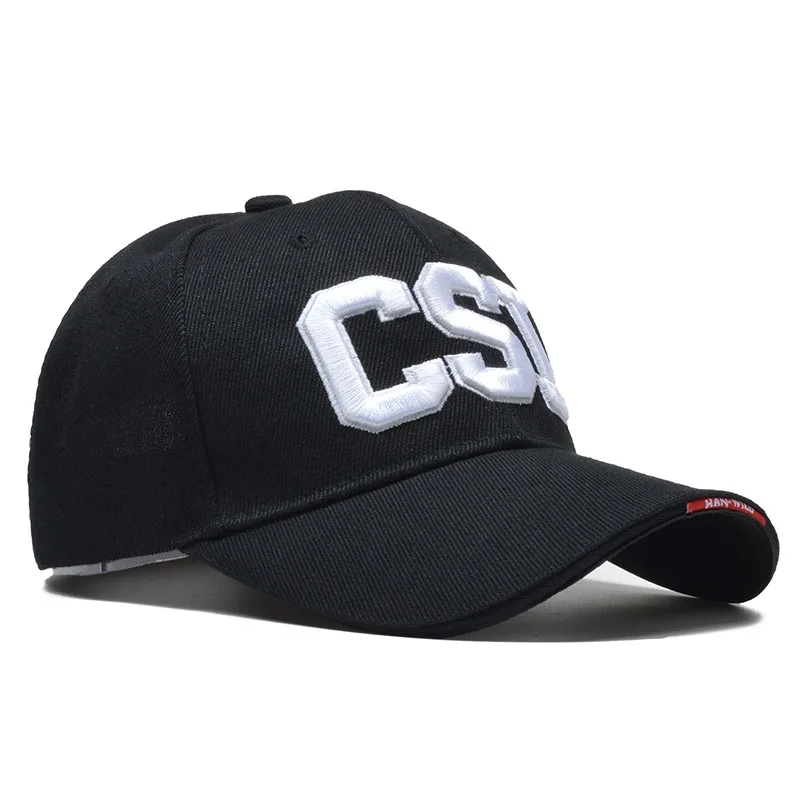 Новинка, Бейсболка унисекс, 3D вышивка, Csi, буквы, Gorras Para Hombre, Bone Snapback, Мужская кепка, регулируемая армейская Кепка