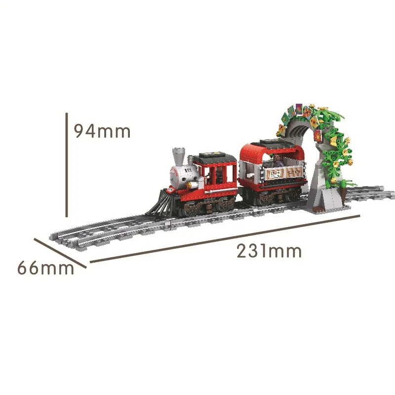 Новый Technic Trians 5089 экскурсионная площадка поезд город техника модель наборы