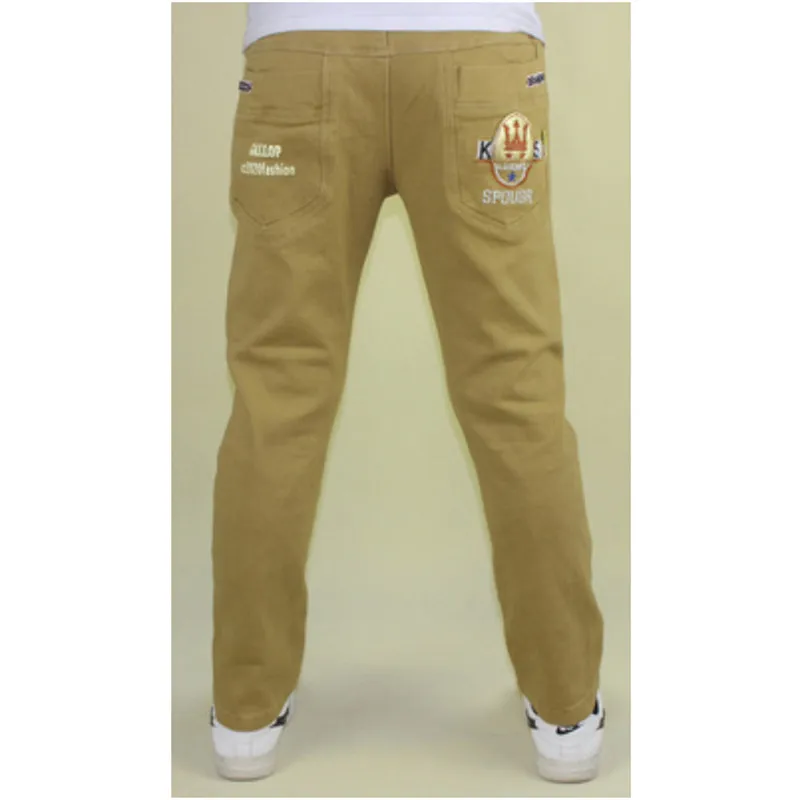 B style khaki Штаны для мальчиков на весну, осень и Лето Повседневные Хлопковые Штаны детские школьные штаны для подростков цвет синий, оранжевый, хаки, зеленый, желтый - Цвет: B style khaki