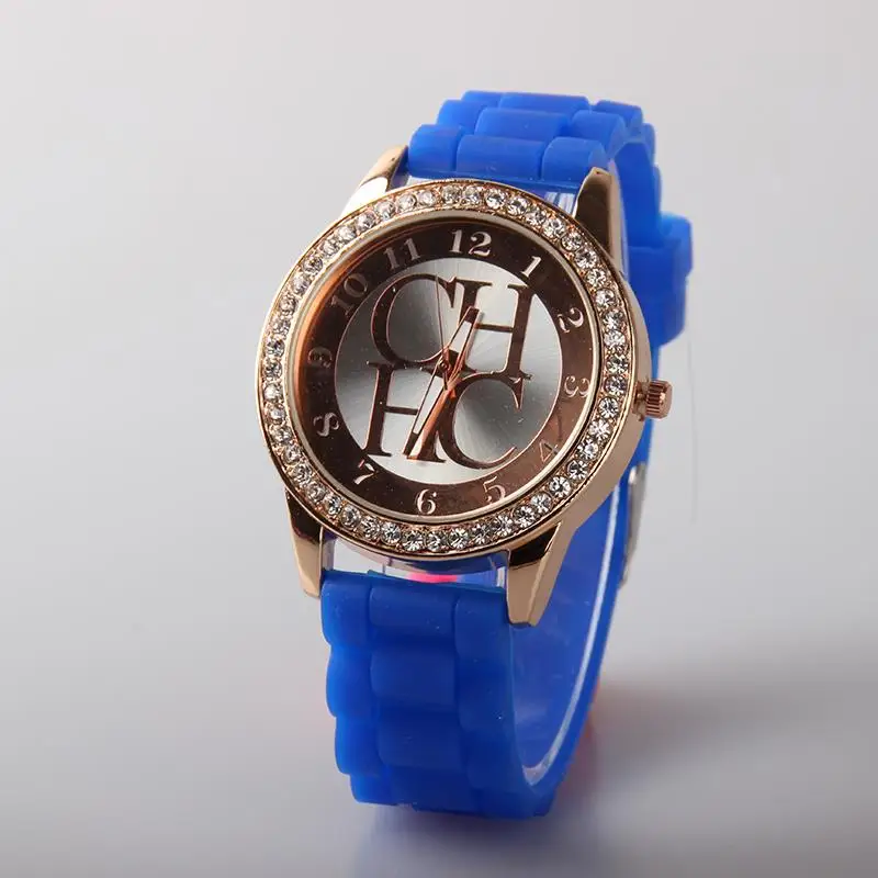 New Famous Brand Gold Geneva Silicone Casual Quartz Watch Women Crystal Dress Watches Relogio Feminino Rosy Clock Hot Sale Hour
New Famous Brand Gold Geneva Silicone Casual Quartz Watch Women Crystal Dress Watches Relogio Feminino Rosy Clock Hot Sale Hour