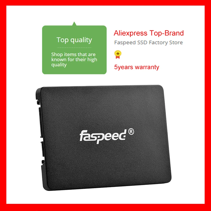 Бренд Aliexpress Faspeed SSD 120 ГБ 60 Гб 30 240 480 2 5 Внутренний твердотельный диск SATA3 256 128 64 180