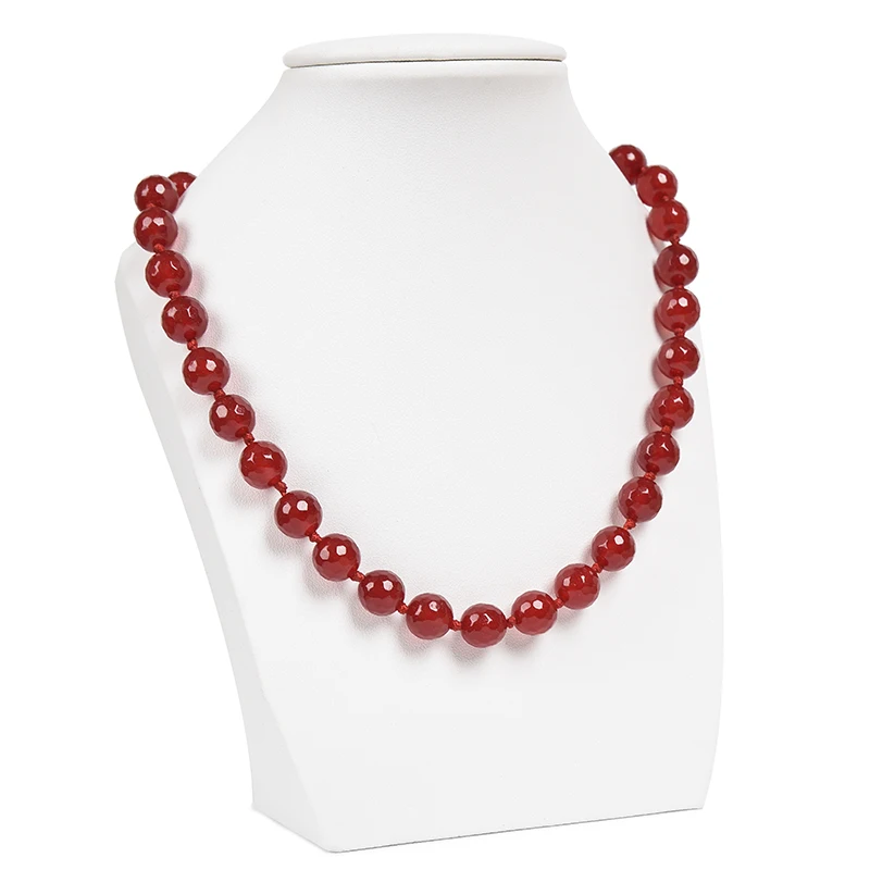 

The Clear size and Christmas 10 mm Semiprecious Handwork red jasper necklace ,the best gift for Christmas.