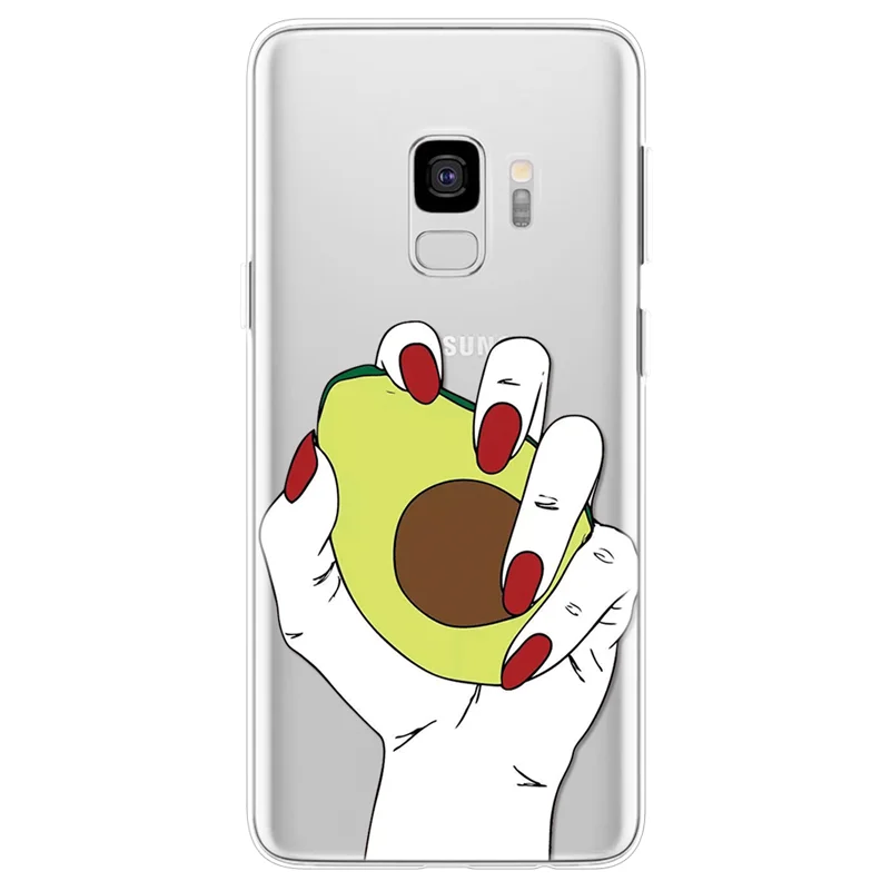 shouznyg Для samsung Galaxy A10 A20e A30 A40 A50 A70 M10 M20 M30 S7 S8 S9 S10 плюс S10e Note 8 9 J4 J6 плюс A9 A7 ТПУ авокадо чехол - Цвет: shouznyg