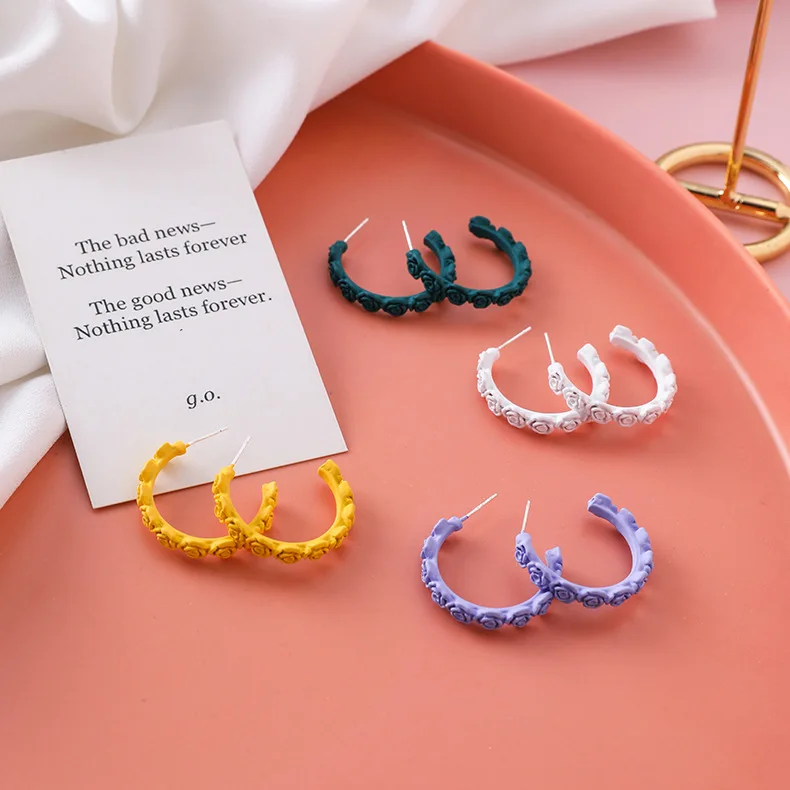 2019 Новый спрей краска резной цветок розы желтый зеленый фиолетовый Whie C