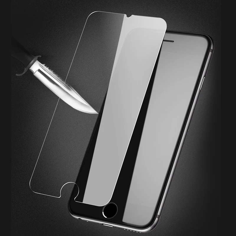 Закаленное стекло для iPhone 7 Plus Защитная пленка экрана 9 H прозрачное ультратонкое