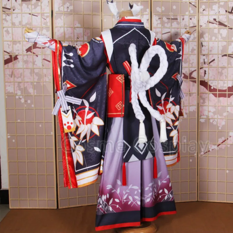 Cos Onmyoji Onikiri Косплей Костюм бодрствующий путь Инь и Ян кимоно Onmoji Arena Косплей SSR одежда в стиле кимоно комплект