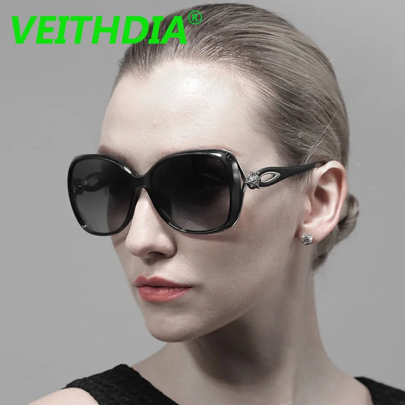VEITHDIA Ретро TR90 солнцезащитные очки для вождения роскошные женские дизайнерские