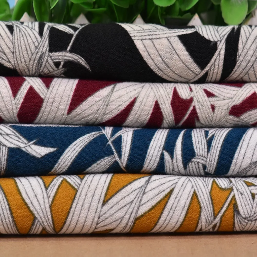 2018 модная одежда с принтом из матовой ткани шитая рубашка брюки платье юбка носки