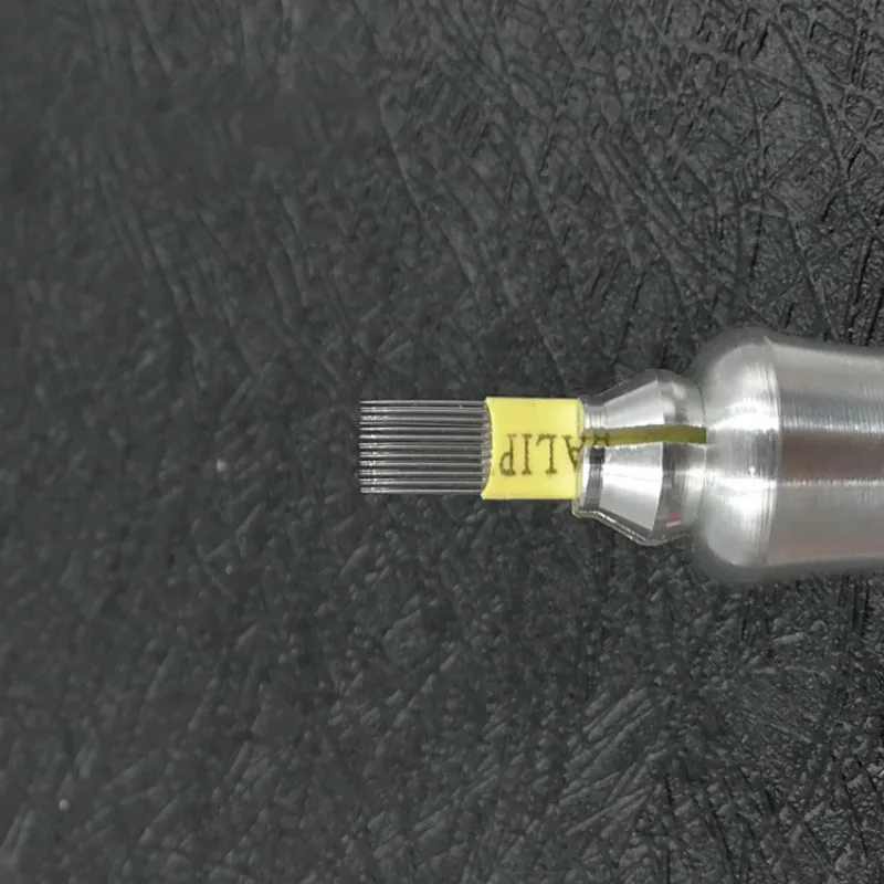 100 шт. двухрядные иглы для микроблейдинга 21M1|microblading needles|tattoo needlesneedles tattoo |