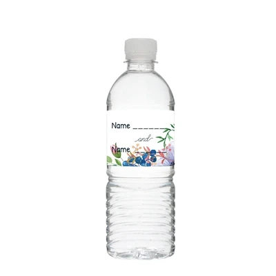 6pcs Bottle Label Причудливый букет цветов 20 шт. вечерние салфетки розы этикетка бутылки наклейка коробка свадебных приглашений сумка предметы для украшения дня рождения - Цвет: 6pcs Bottle Label