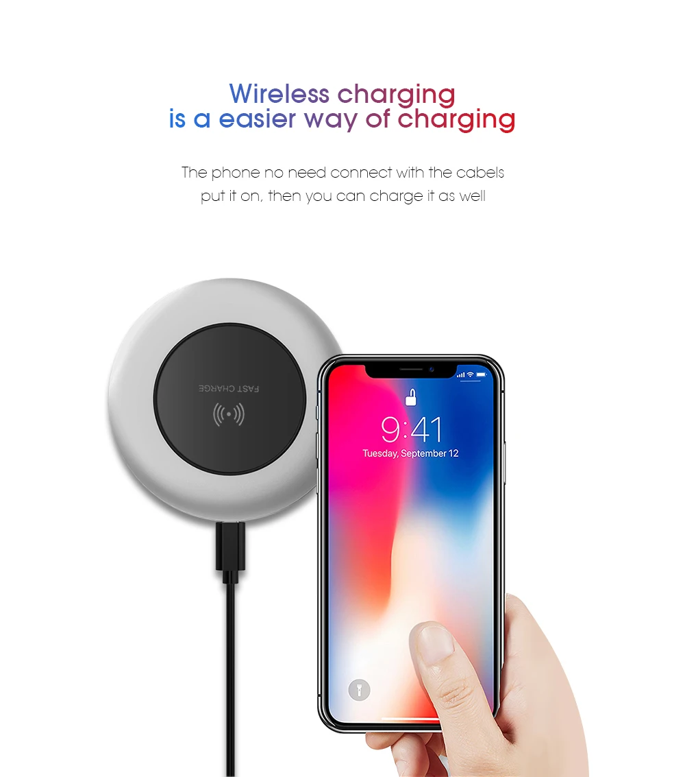 Беспроводное зарядное устройство Essager 10 Вт Qi для iPhone 11 Pro Xs Max X 8 Plus samsung S10 Xiaomi Беспроводное зарядное устройство Быстрая Беспроводная зарядка
