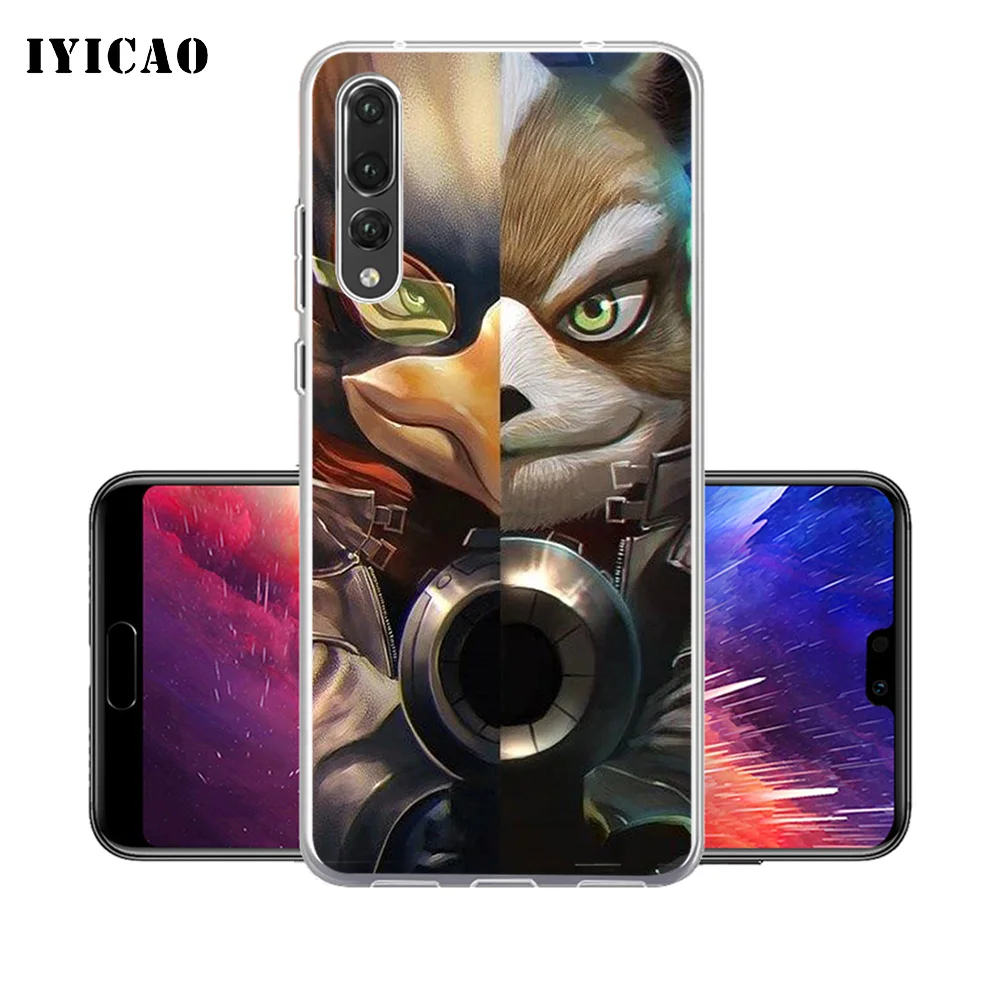 Мягкий силиконовый чехол для телефона IYICAO star fox Huawei P30 P20 Pro P10 P9 P8 Lite P Smart TPU |