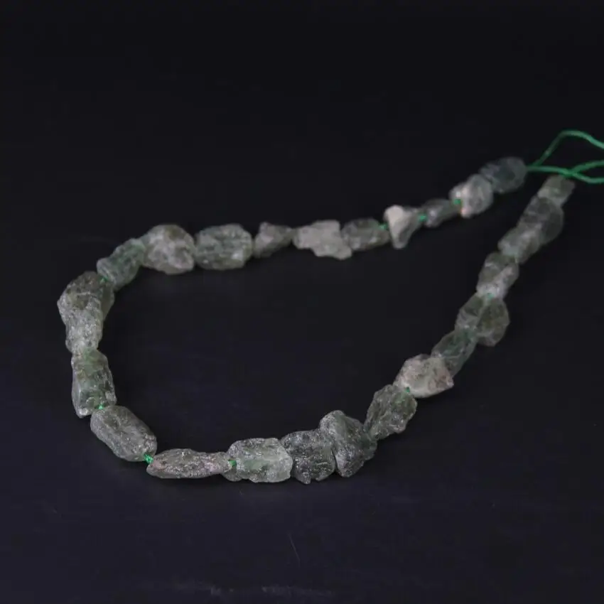 

15.5"/strand Raw Peridot Quartz Rough Nugget Loose Bead,Natural Olivine Stone Freeform Cut Gravel Chips Necklace Pendant Jewelry