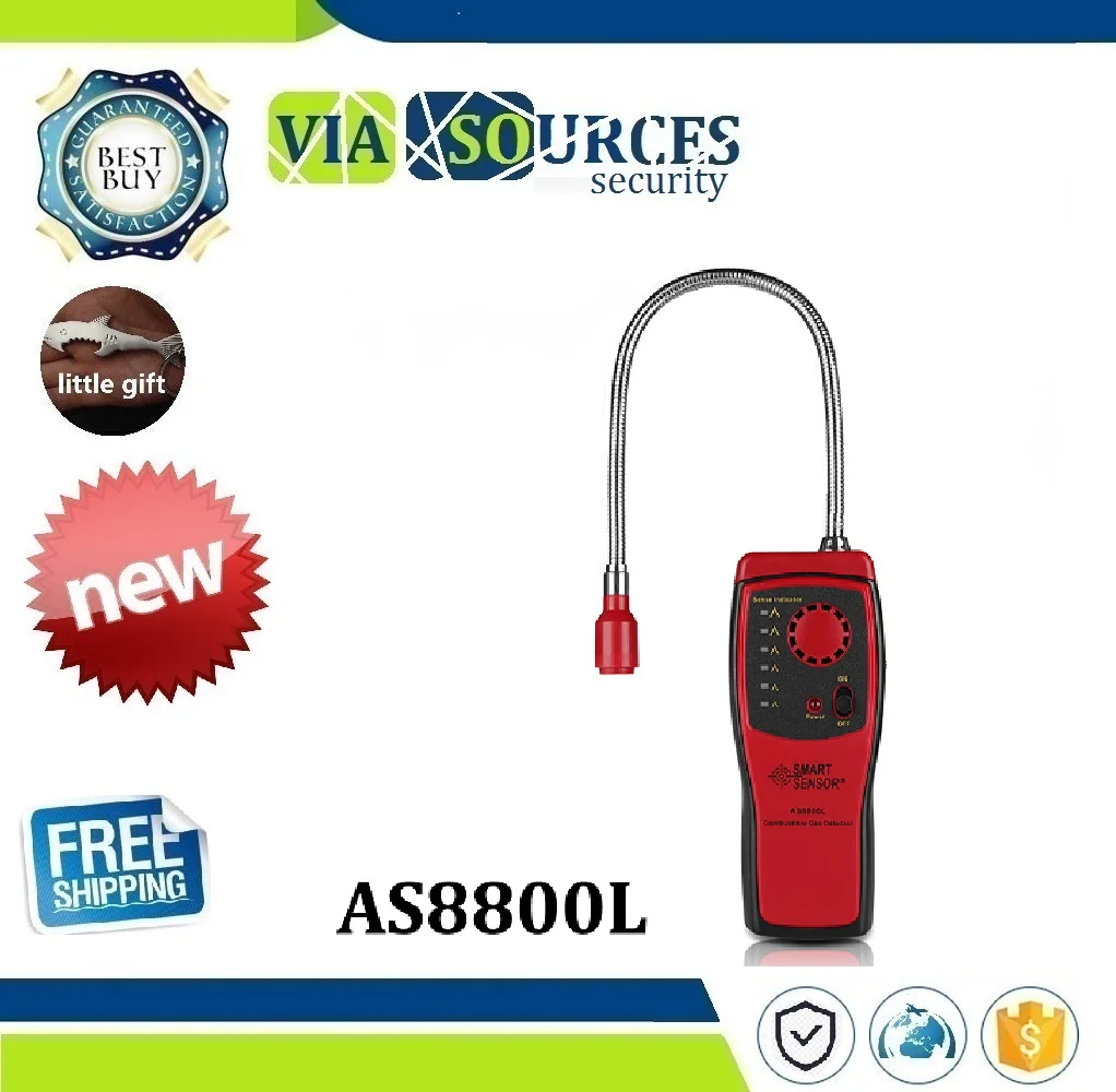 Gas Analyzer Combustible gas detector port flammable natural Leak Detector Location Determine meter Tester Sound Light Alarm |