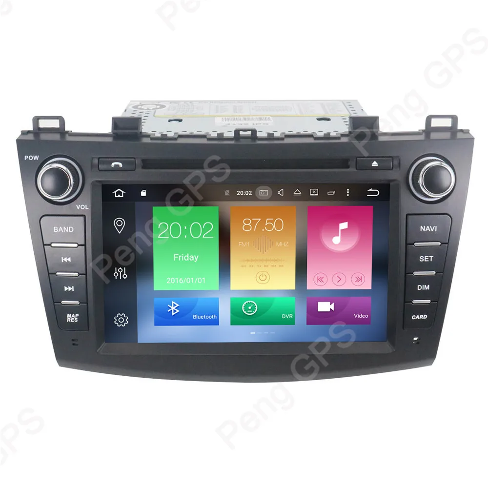Автомагнитола 2 Din для Mazda 3 Axela 10/9 2009 с GPS навигацией CD DVD плеером Bluetooth DSP