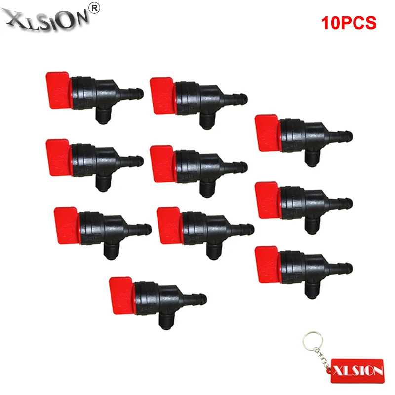 XLSION 10 шт Пластиковый газовый топливный запорный клапан Petcock 1/4 &quotID Топливопровод