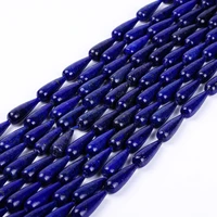 top quality semi precious waterdrop lapis lazuli natural stone beads diy jewelry making for curtain jewelry crafts