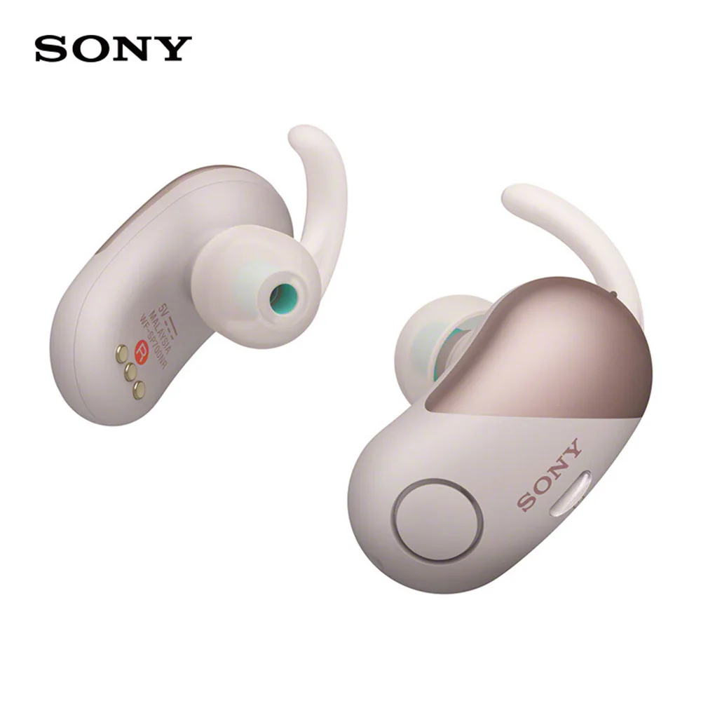 Розовый SONY WF-SP700N TWS настоящие беспроводные Bluetooth наушники NFC с шумоподавлением стерео спортивные наушники-вкладыши с защитой от пота наушники с микрофоном - Цвет: Розовый