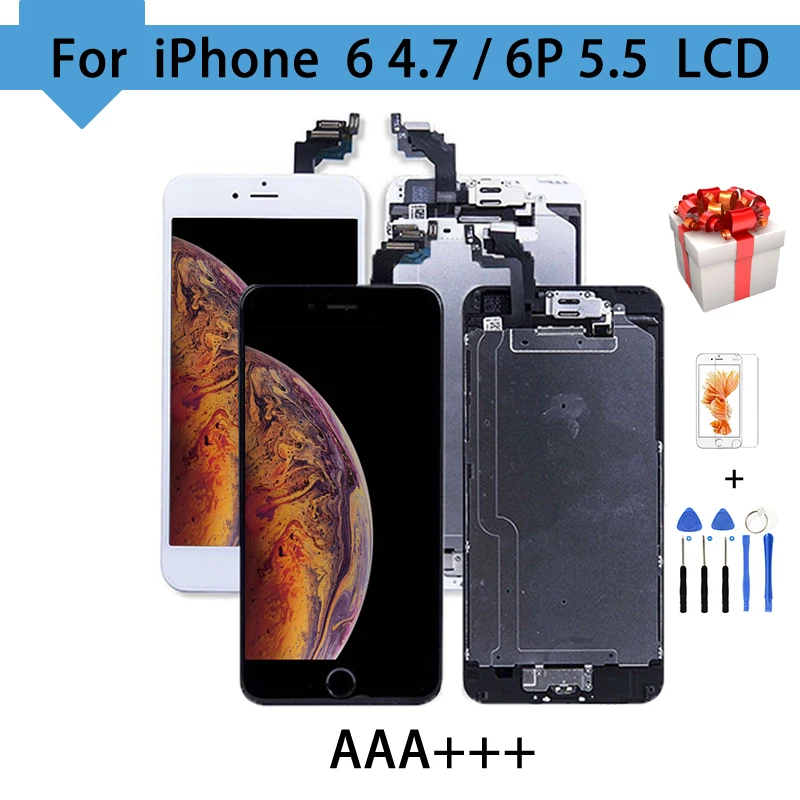 Дисплей в сборе для iPhone 6 Plus ЖК дисплей с сенсорным экраном качество ААА
