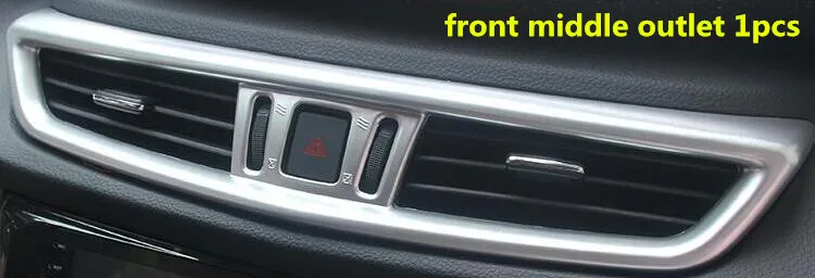 Для Nissan X-Trail XTrail T32/Rogue автомобильный чехол с отделкой кондиционера на выходе вентиляционная рама теплая приборная панель - Название цвета: matte