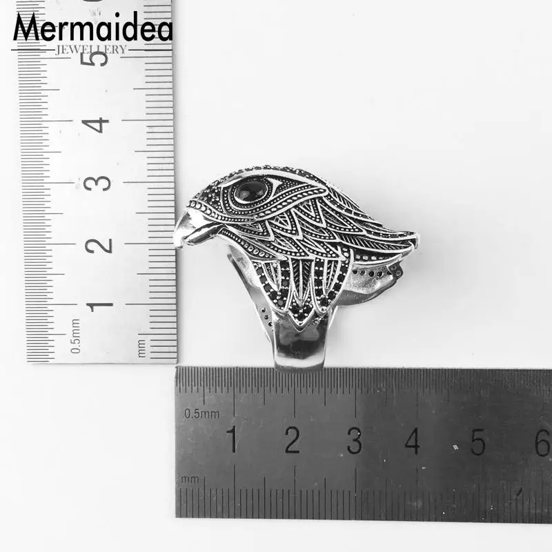 Коктейльное кольцо элегантное посеребренное Falcon подарок для женщин и мужчин