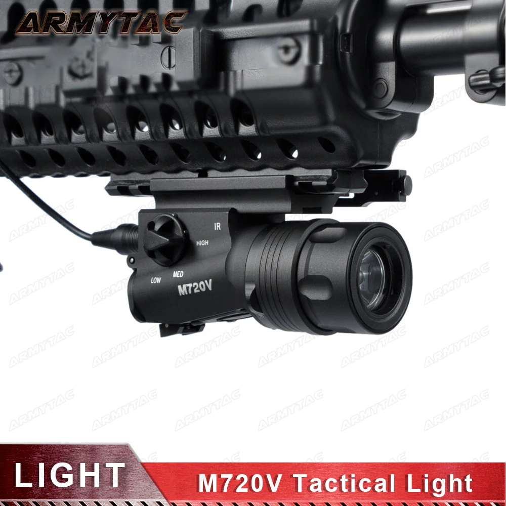 Тактический M720V светодиодный фонарик CREE R5 400 люмен страйкбол пистолет стробоскоп
