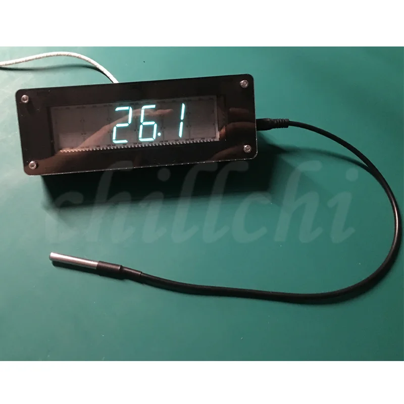 Часы с флуоресцентной трубкой SVB электронные в стиле ретро GPS и калибровкой