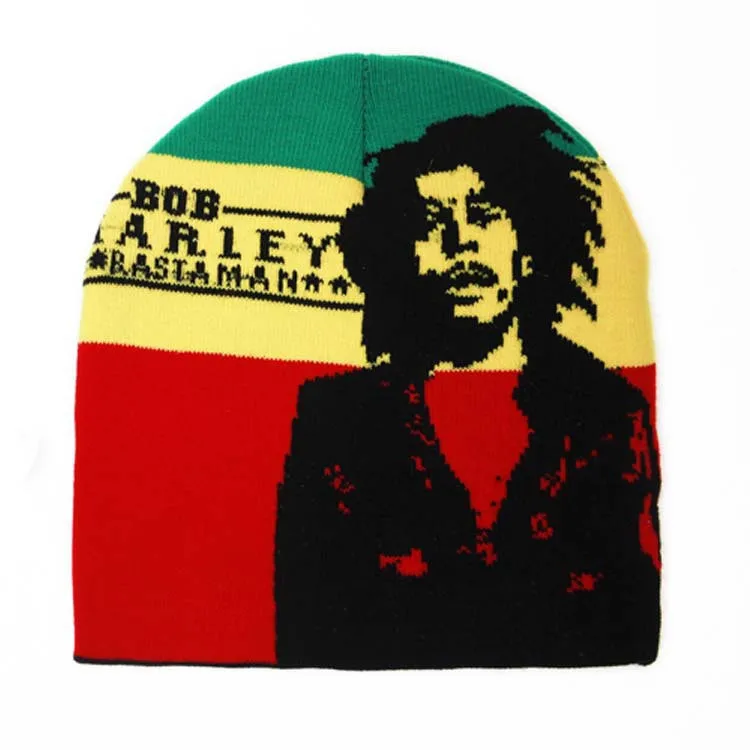 design 1 Оптом раста регги ямайский Шапочка череп Обёрточная бумага Rasta вязать Кепки Мода Хип-хоп Hat - Цвет: design 1