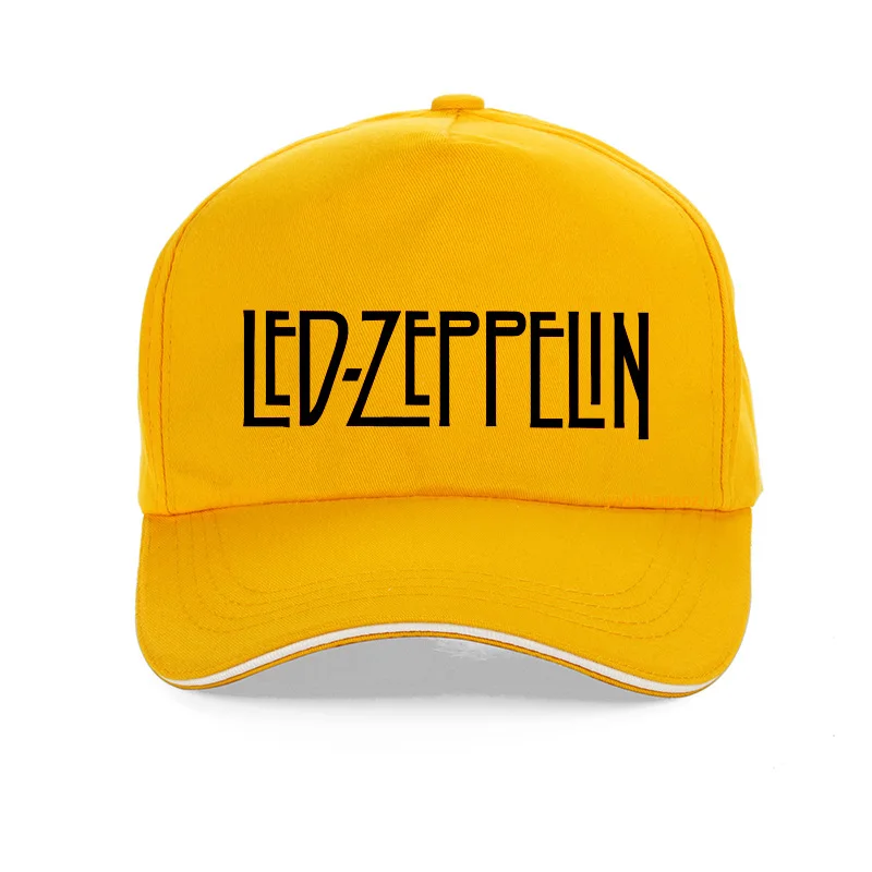 Led zeppelin, жесткая Кепка в стиле рок, хип-хоп, фолк-рок, бейсболка s для мужчин и женщин, панк, графическая Кепка, модная летняя бейсболка - Цвет: Цвет: желтый