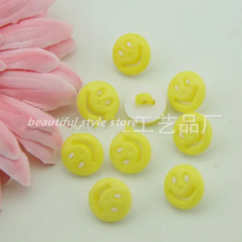 Кнопки в форме смайлика из смолы diy смешанные украшения с 2 отверстиями модные